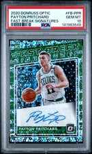 2020 PANINI DONRUSS OPTIC FAST BREAK SIGNATURES PAYTON PRITCHARD PSA 10 AUTO