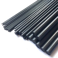 For RC Airplane Black Carbon Fiber Solid Rod Round Bar Shaft 1mm-8mm Plastic Rod