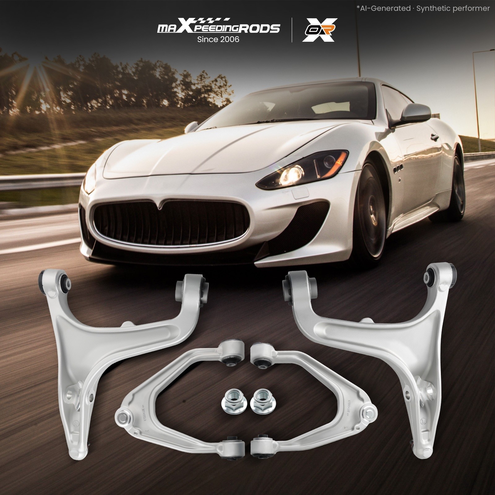 Maserati Quattroporte 2014-2022 Front Upper Control arms Set