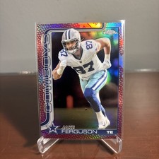 2025 TOPPS CHROME JAKE FERGUSON FOOTBALL LEATHER #75 COWBOYS