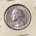 1958 Washington Silver Quarter 90% Silver Philadelphia Mint AU/BU
