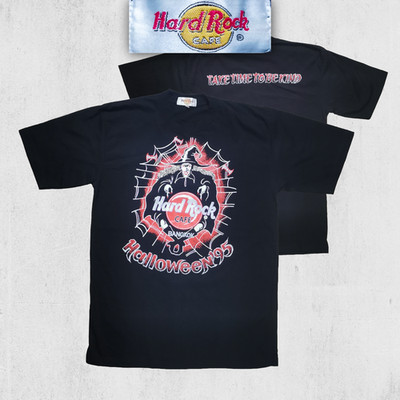 Vintage 90s Hard Rock Cafe T-Shirt XL Bangkok Halloween 1995 Vintage NEU