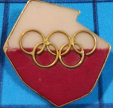 POLAND OFFICIAL PIN FOR OLYMPIC GAMES VERY RARE