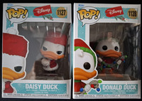 Funko Pop Walt Disney Holiday/Weihnachten 1127 Daisy Duck + Donald Duck 1128