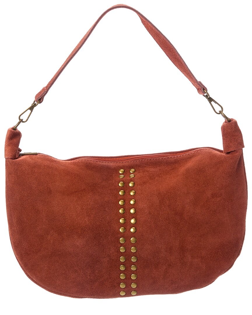 Кожаная сумка через плечо Persaman New York Francesca женская коричневая