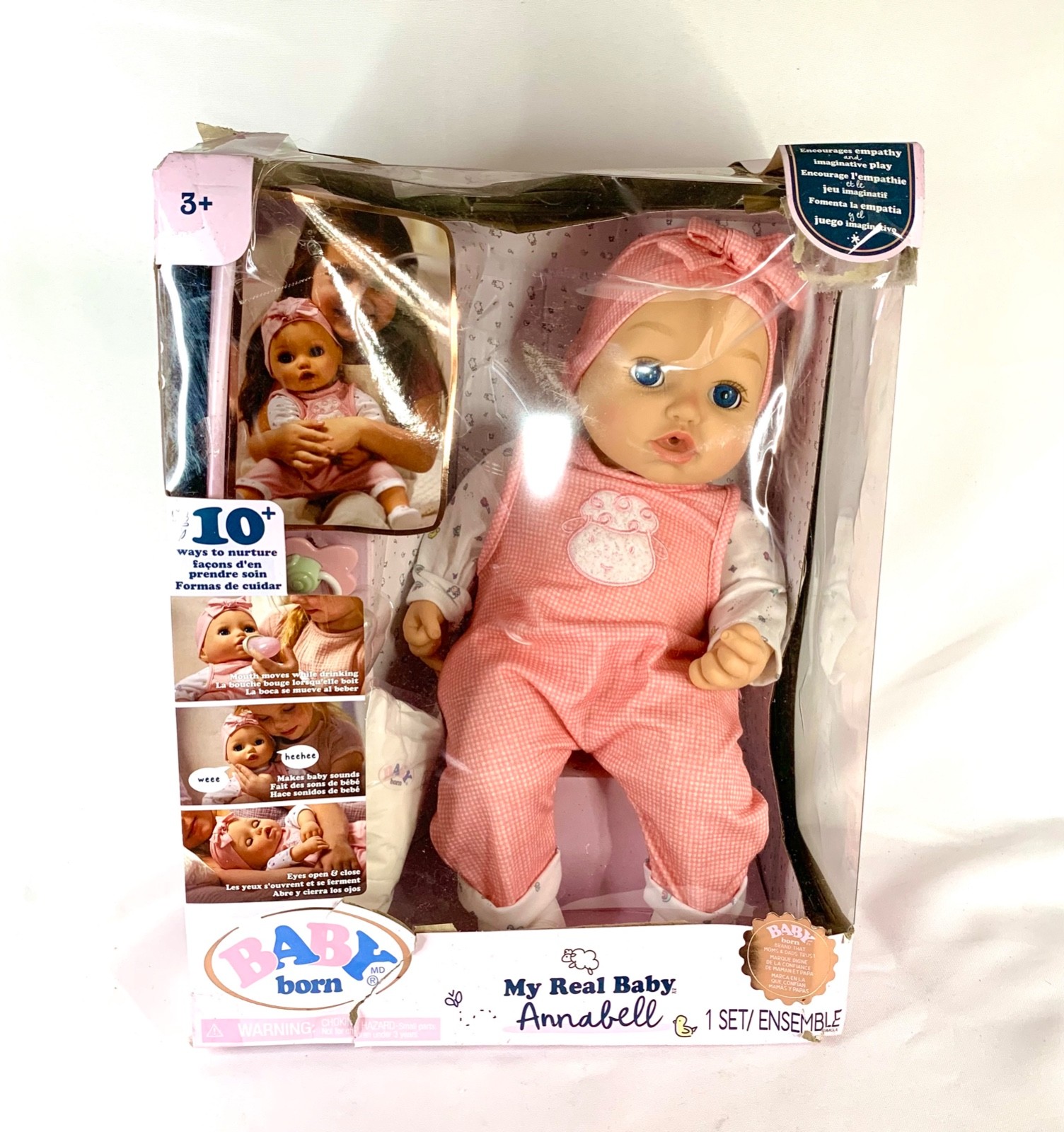 Baby Born My Real Baby Doll Annabell - Blue Eyes  New In Box