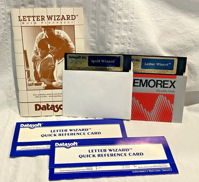 Letter Wizard Commodore 64 Word Processor Software C64 Disk Manual Retro