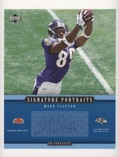 2005 Upper Deck Portraits Signature Portraits Mark Clayton #SP-60 Auto s5j