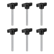 6Pcs Metric Carbon Steel Clamping Screw Knob t Shaped Thumb Screws M6 x 60mm