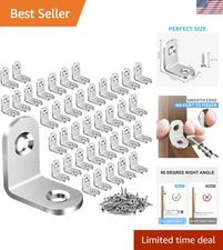 40PCS Stainless Steel L Brackets - Perfect Corner Brace for Furniture Stability