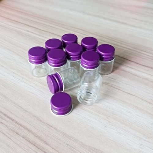 Essential oil 10-200pcs perfume 5ml Aluminum cap dropper Jars glass bottles