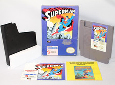 Superman NES Nintendo Complete CIB! Good Condition! RARE OVAL SEAL VARIANT!