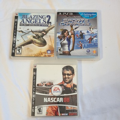PlayStation3 Lot of 3 games: NASCAR '08, Blazing Angels 2 & Sports Champ Complet