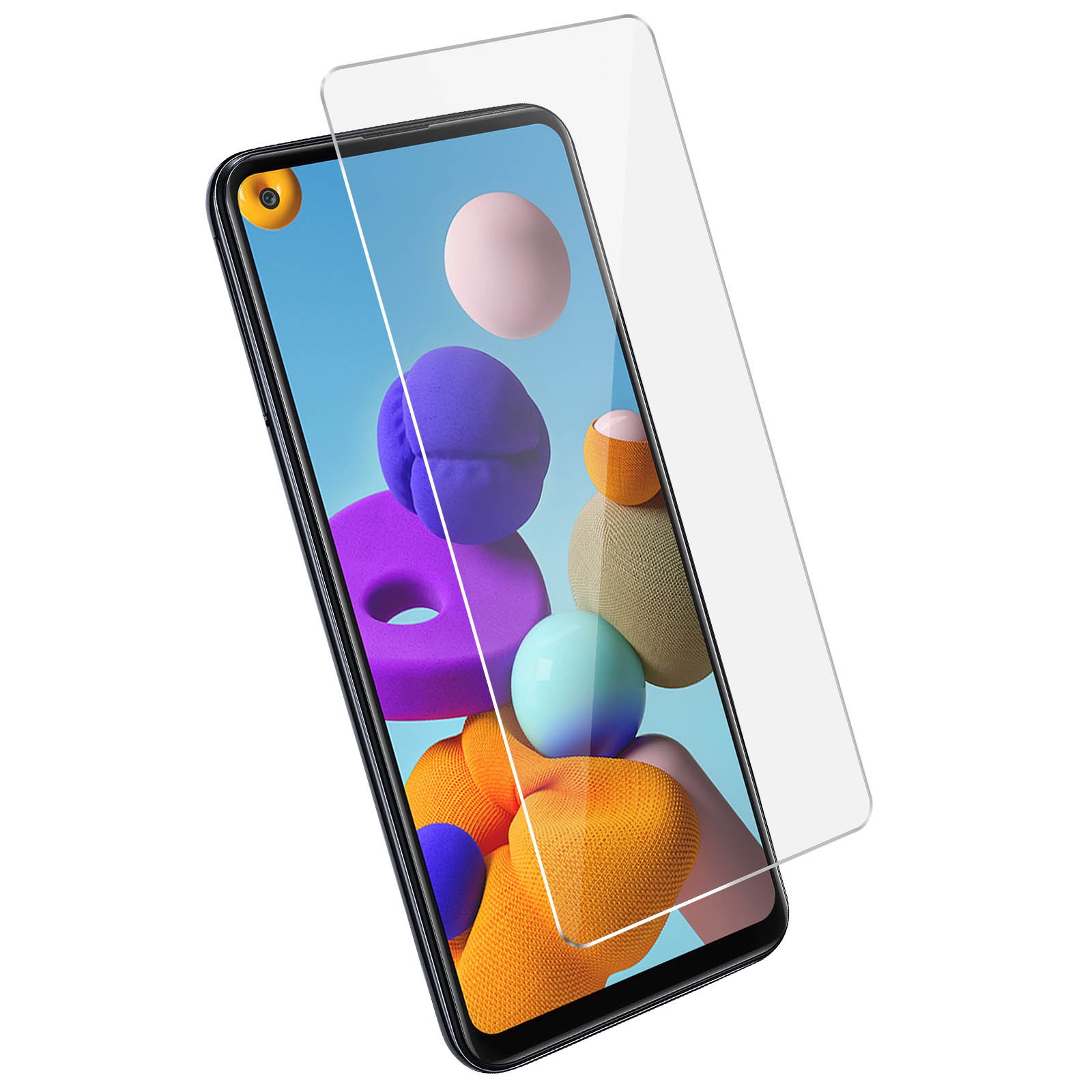 Protection écran Galaxy A21s en verre trempé 9H anti rayures ultra fin