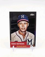 2022 Topps Chrome Platinum Anniversary Eddie Mathews No. 495