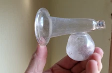 EARLY HAND BLOWN GLASS BREAST PUMP DUG IN 1880s OUTHOUSE PRIVY