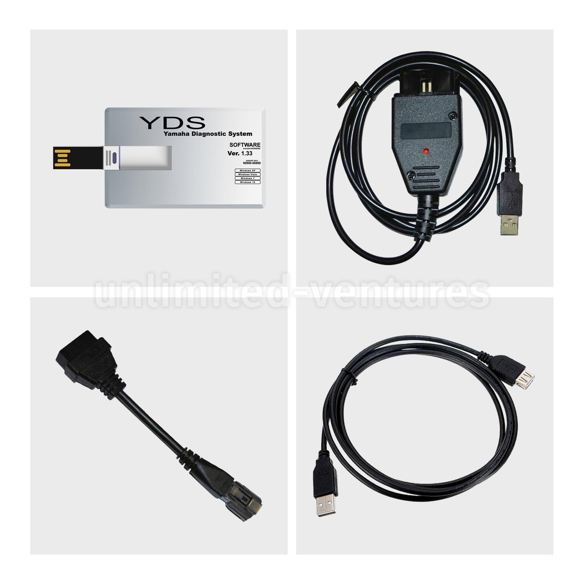 Diagnostic cable adapter kit for Yamaha YDS Marine Outboard