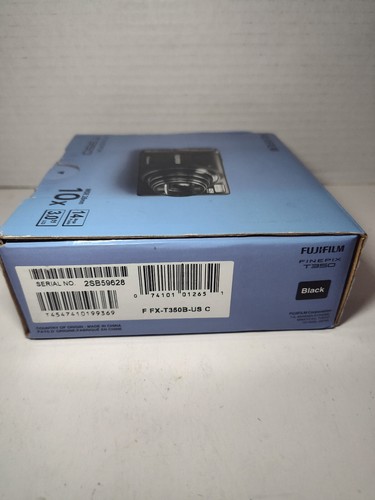 Fujifilm FinePix T350 Black 14.0MP Digital Camera TESTED-WORKS Many Extras - Picture 5 of 14