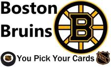You Pick Your Cards - Boston Bruins Team - NHL Hockey Card Selection B