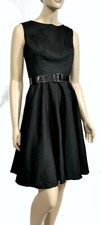 Nwt Grace Karin Cotton A Line Full Swing Sleevless Little Black Party Dress Sz S