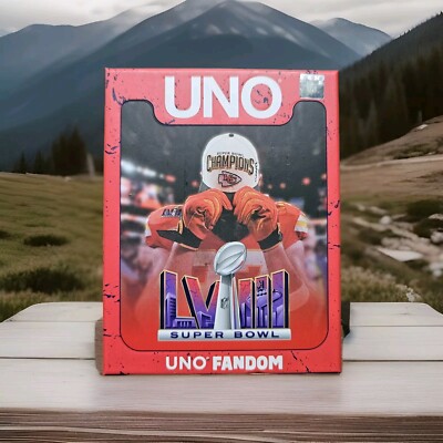 Kansas City CHIEFS NFL Super Bowl LVIII Edition • UNO Card Game • RARE ...