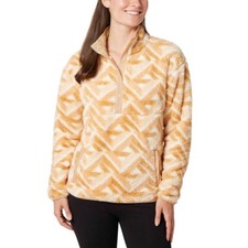 Hurley Ladies' Snap Plush Pullover, Orange Tread Lightly Women's Size X-Large
