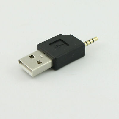 USB A Male To 2.5mm Male Jack Plug Audio Data Adapter Connector For iPod MP3 MP4