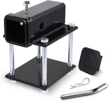 Bolt-on RV Bumper Hitch Receiver Adapter Fits 4-4.5" Beam, 2" Receiver 