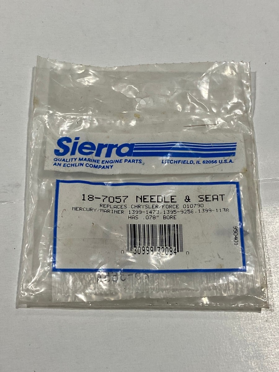 Y15 Genuine Sierra Marine 18-7057 Needle & Seat OEM New