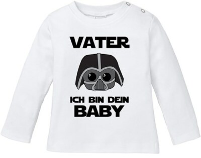 Baby Long Sleeve Shirt Father I Am Your Baby Organic Cotton Baby Shirt Boys