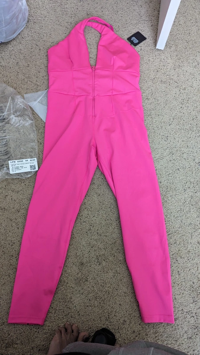 Savage x Fenty Rihanna Womens Hotline Jumpsuit pink Size X1 Hot X2 plus