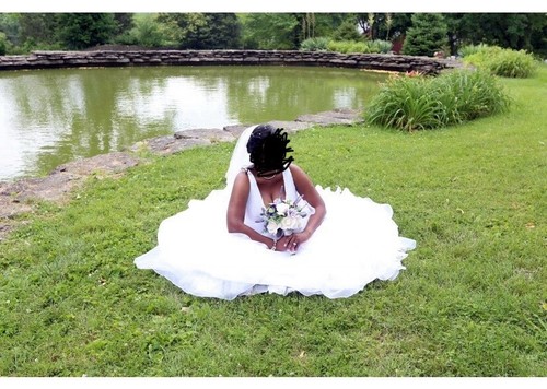 Bridal Wedding Gown White Size 16 - Picture 5 of 5