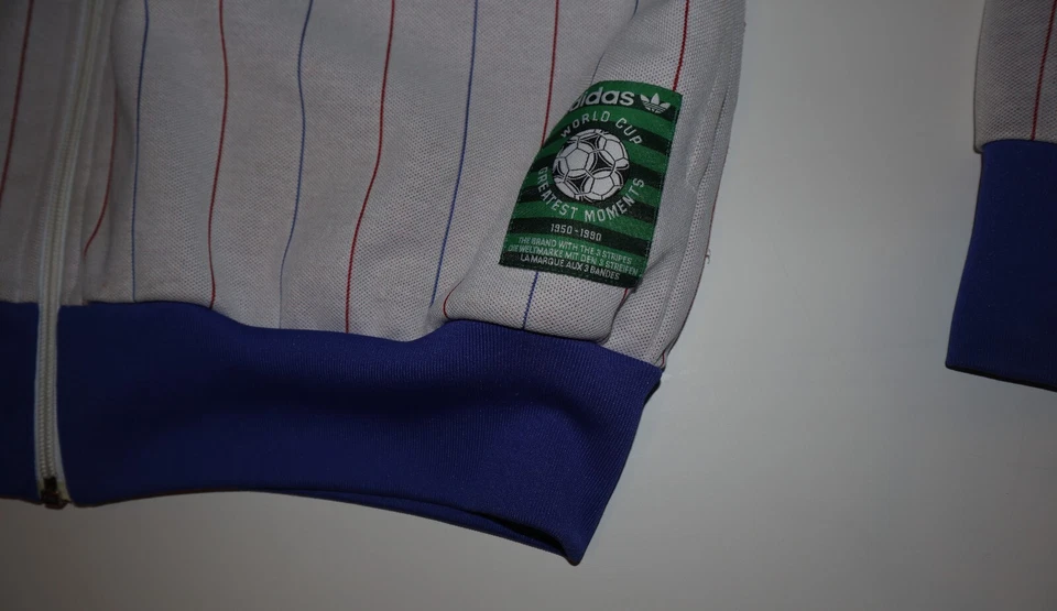 Jaqueta de futebol Adidas Originals França Copa do Mundo Carre Magique masculina tamanho G - Imagem 2 de 4