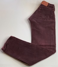 Vintage 505 Levi’s Jeans 28x34 ( MSR 28x33) Zippered Purple Made In USA