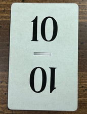 Vintage 1938 Parker Bros FLINCH Card Game Replacement Card Black / Blue 10