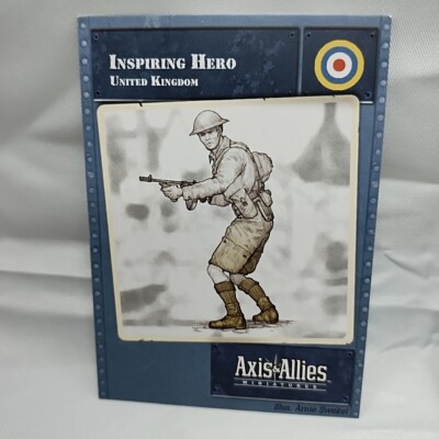 Miniature Axis & Allies Inspiring Hero N°13/45 + Carte G169 - Occasion