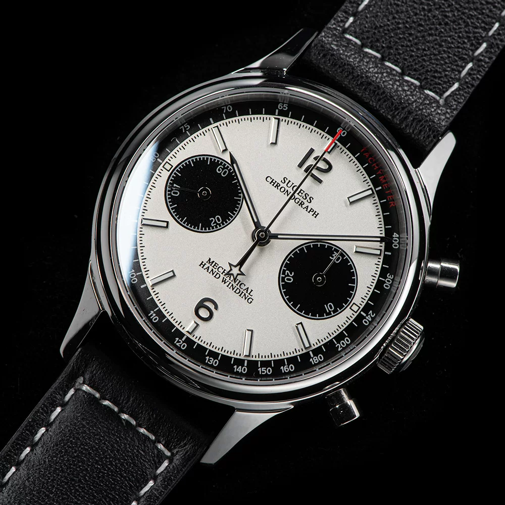 SEAGULL 1963 38mm Watch Exhibition Case Sapphire Glass Chronograph
