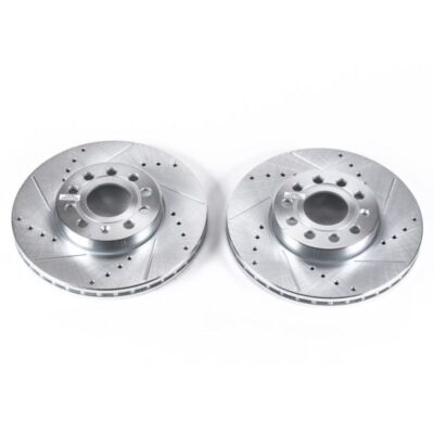 PowerStop EBR830XPR Fits 10-13 Audi A3 Front Evolution Drilled & Slotted Rotors 