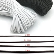 Round Rope Cord Elastic Trousers Sewing Waist Support Trim Crafts 2 - 6 mm