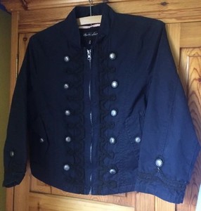 navy box jacket ladies