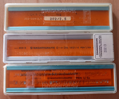 STANDARDGRAPH - 202-228/2,5 - 202/3 - 202-228/4 - DIN 1451/4 - Schriftschablonen