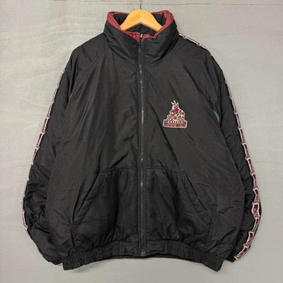 Vintage Phoenix Coyotes Black Pro Player Zip Up Puffer Jacket XXL