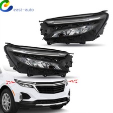 For 2022-2024 Chevy Equinox Lt / Rs Full Led Headlights Headlamps Set Left+right