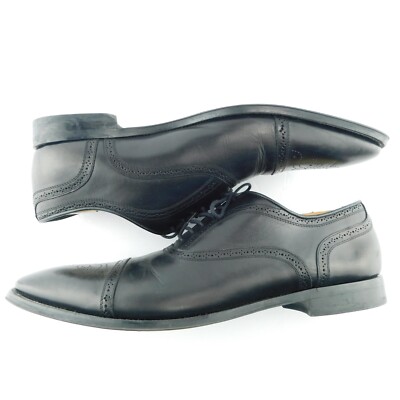 To Boot New York Size 13 Italy Black Cap-Toe Medallion  display picture 1