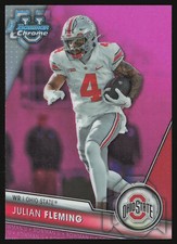 2023 Bowman University Chrome #109 Julian Fleming Pink Refractor