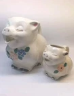 Vintage Shawnee Smiley Piggies Pig Pitcher And Creamer Set