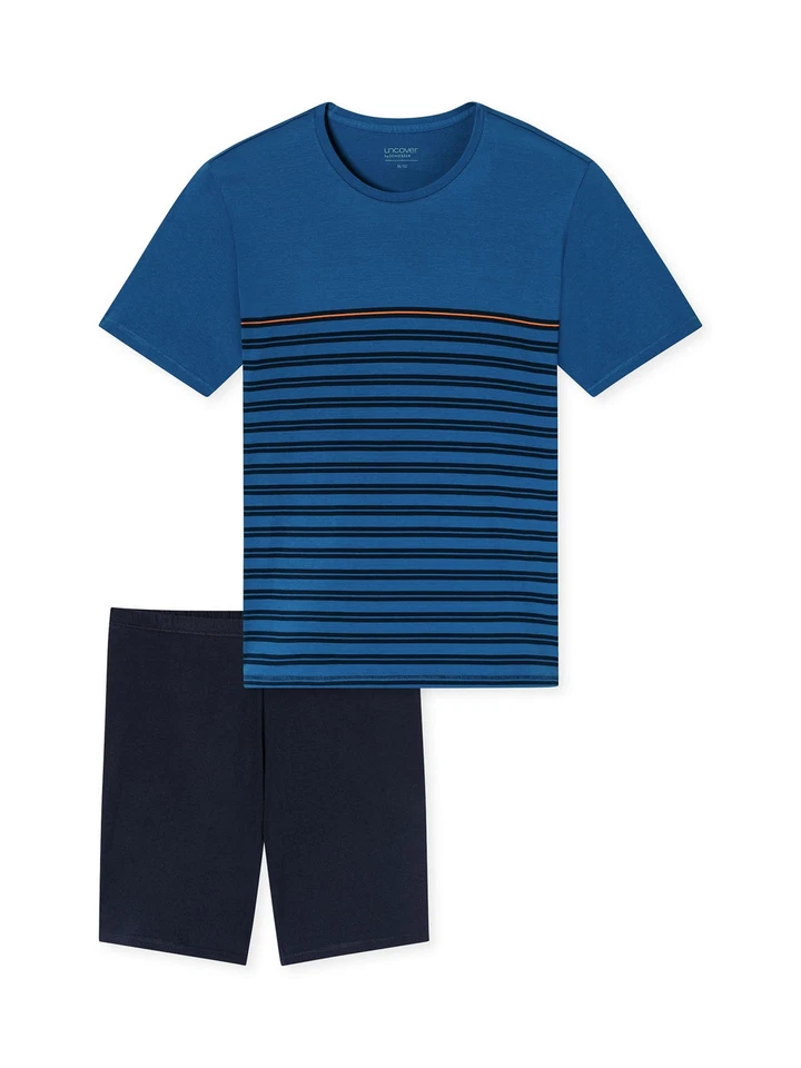 Uncover by Schiesser Herren Schlafanzug Nightwear kurz Pyjama Nachtwäsche Lounge - Bild 1 von 1