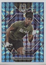 2023 Panini Mosaic Rookies Reactive Blue Mosaic Prizm Tavius Robinson #365 0b3