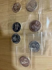 Set 7 Vintage Star Wars Potf LFL Amanaman, Han Carbonite Collectors Coins Rare