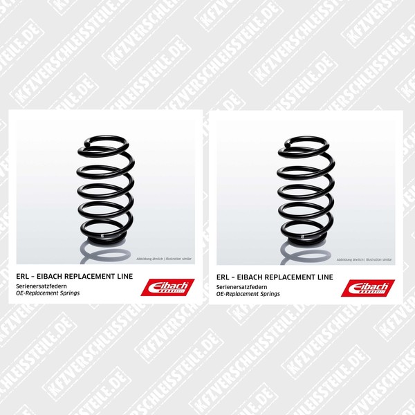 2X Eibach Fahrwerksfeder R16009 FüR Audi A3 (8P1) Seat Leon (1P1) Vorne-image